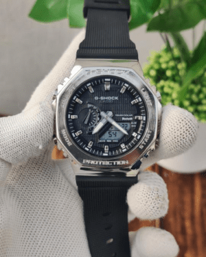 G_SHOCK GA2100 SILVER BLACK