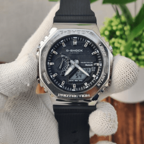 G_SHOCK GA2100 SILVER BLACK