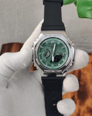 G_SHOCK GA2100 SILVER GREEN
