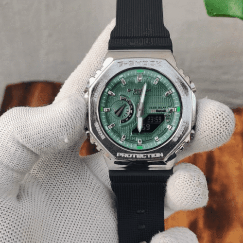 G_SHOCK GA2100 SILVER GREEN