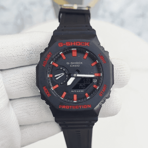 CASIO G_SHOCK 2100 RED BLACK 198B