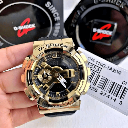 G_Shock GA 110 Black & Gold - Image 2
