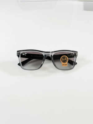 Ray-Ban Reverse 0502 Grey Green Shaded Sunglasses with translucent grey frame