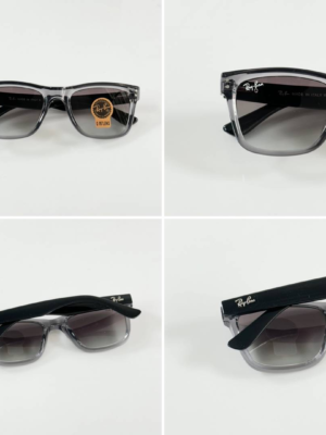 Ray-Ban Reverse 0502 Grey Green Shaded Sunglasses with translucent grey frame