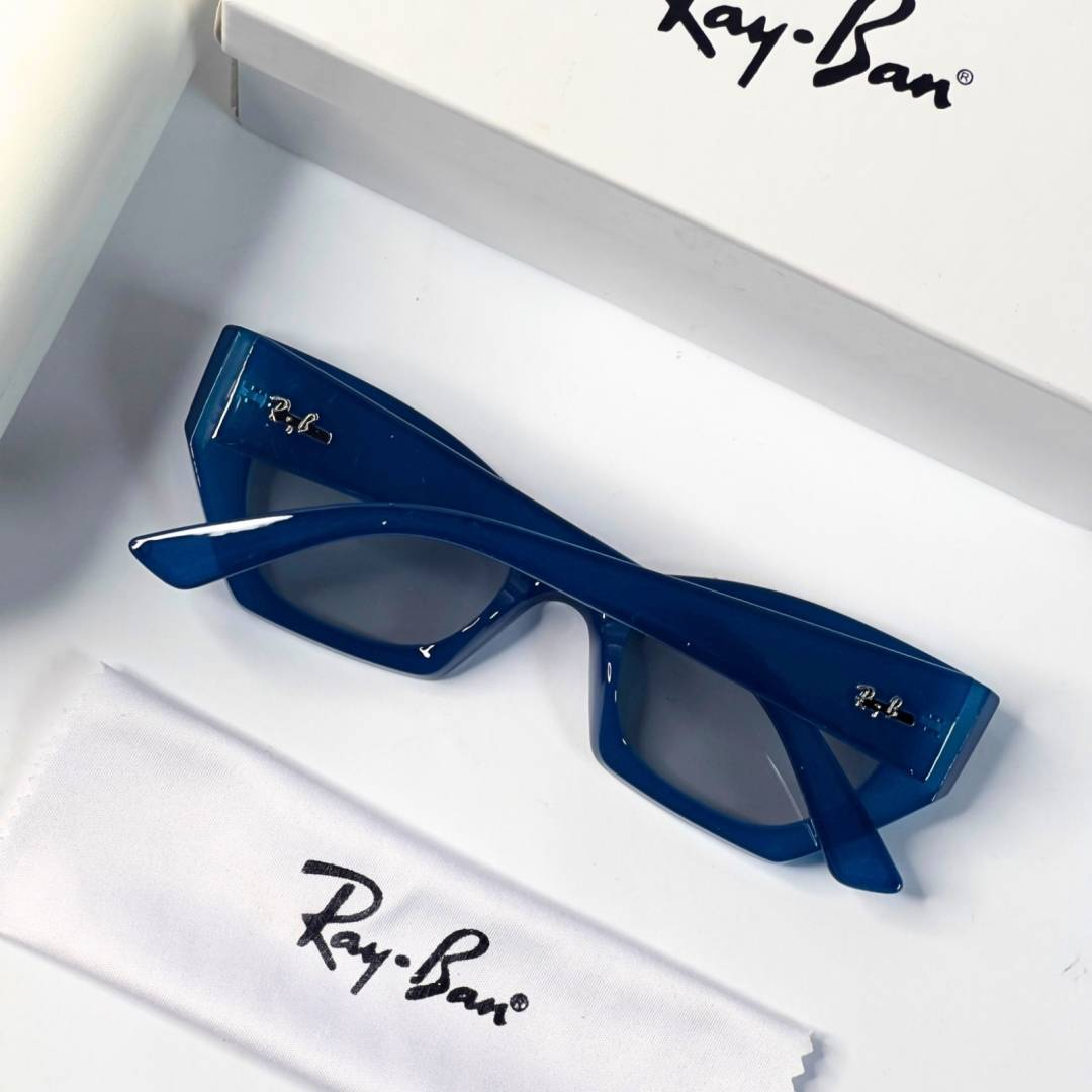 59 Ray-Ban 288 Blue Grey Sunglasses with translucent blue frame and grey lenses
